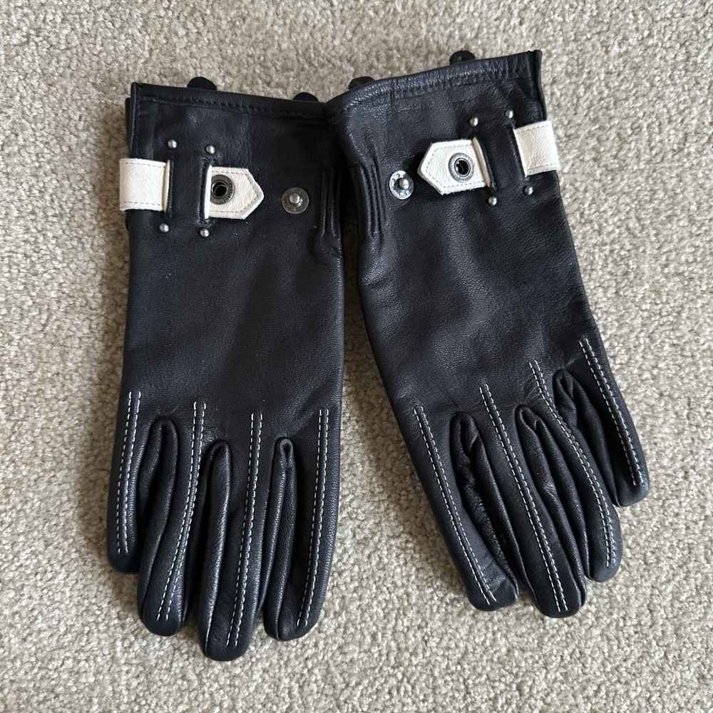 NWT Harley Davidson Women's Compass Full-Finger Leather Riding Gloves Size Large